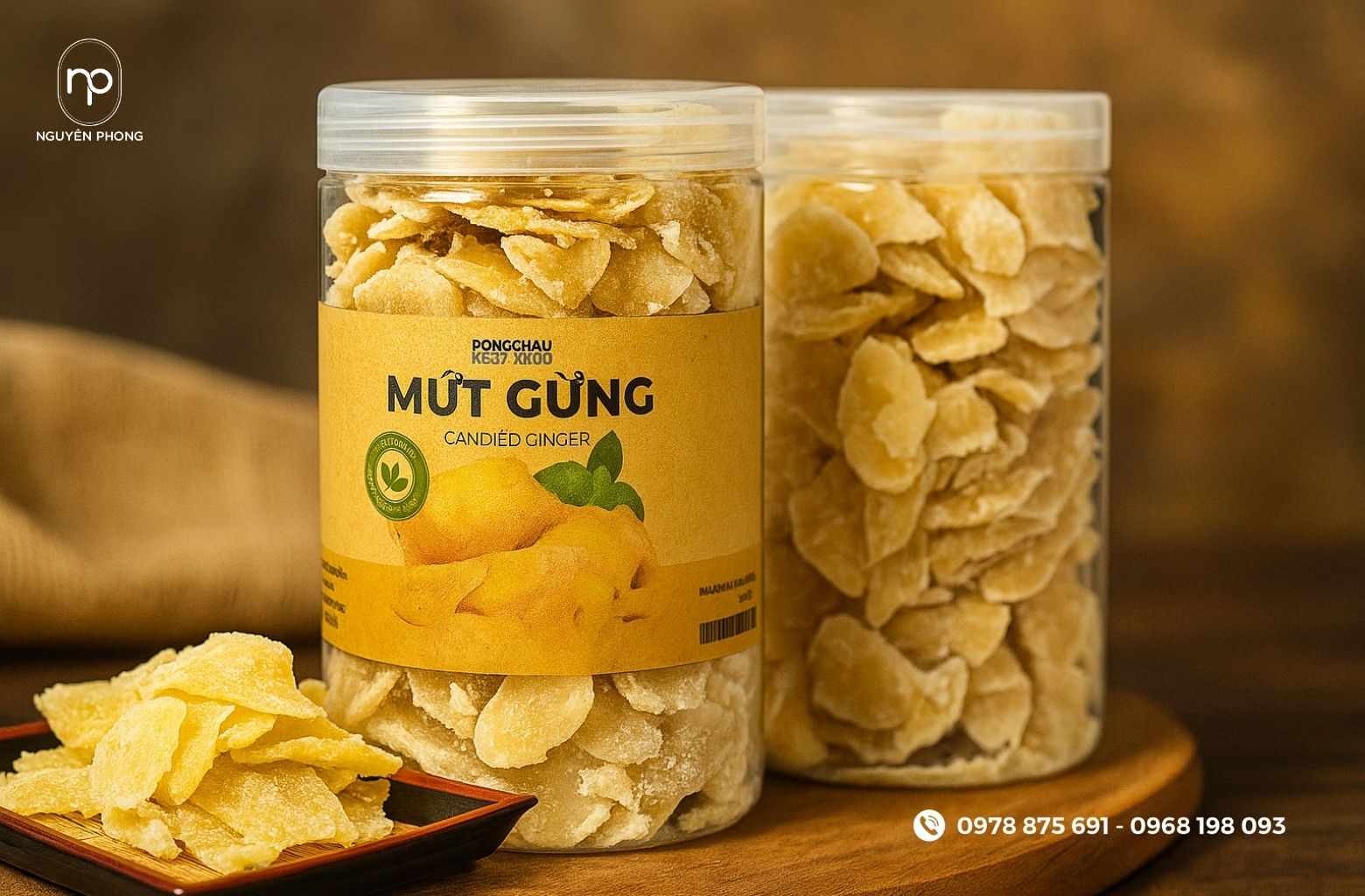 Tem decal mứt gừng đẹp
